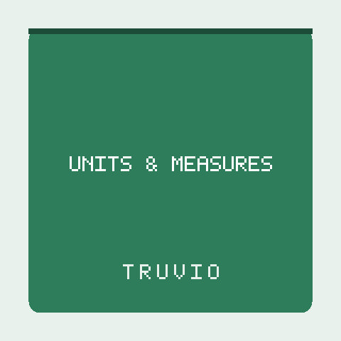 Truvio Unit Measure 11